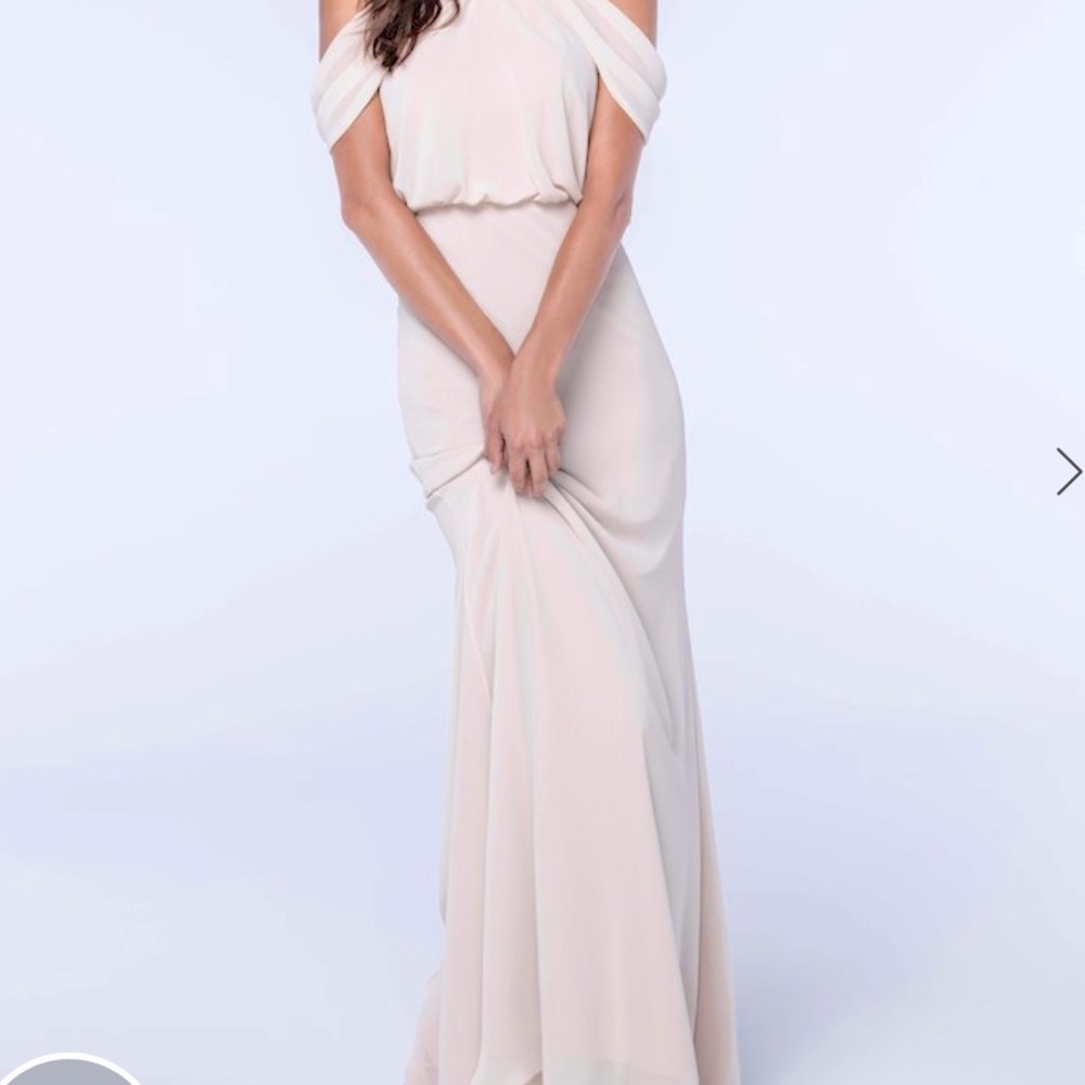 Watters Deni 2510 Blush bridesmaid dress. Size 2